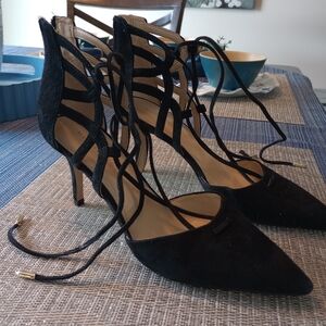 Marc Fisher Black Strappy Heels